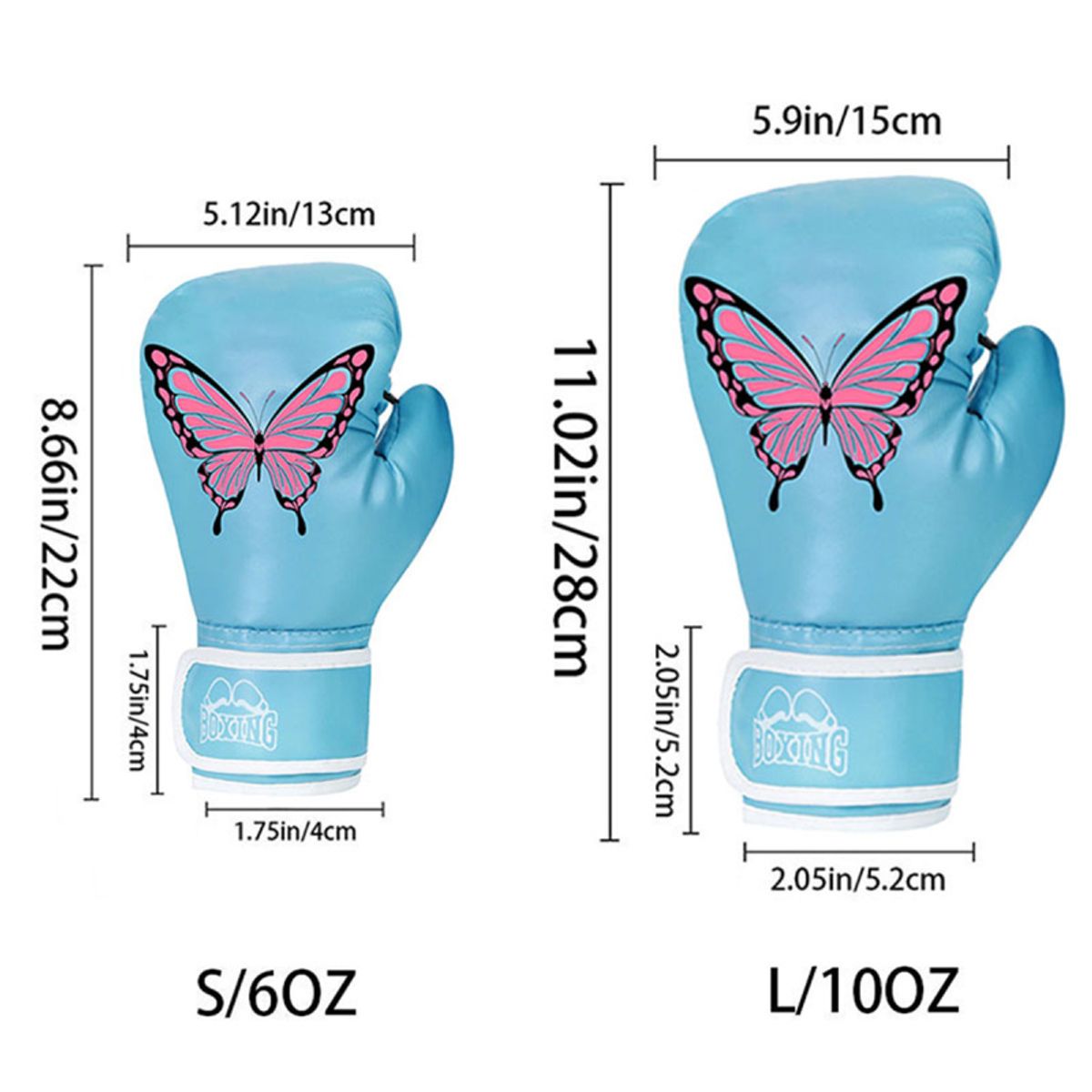 PUREPOWER - 1 par de guantes de Boxeo de cuero Pu para mujeres adolescentes profesionales