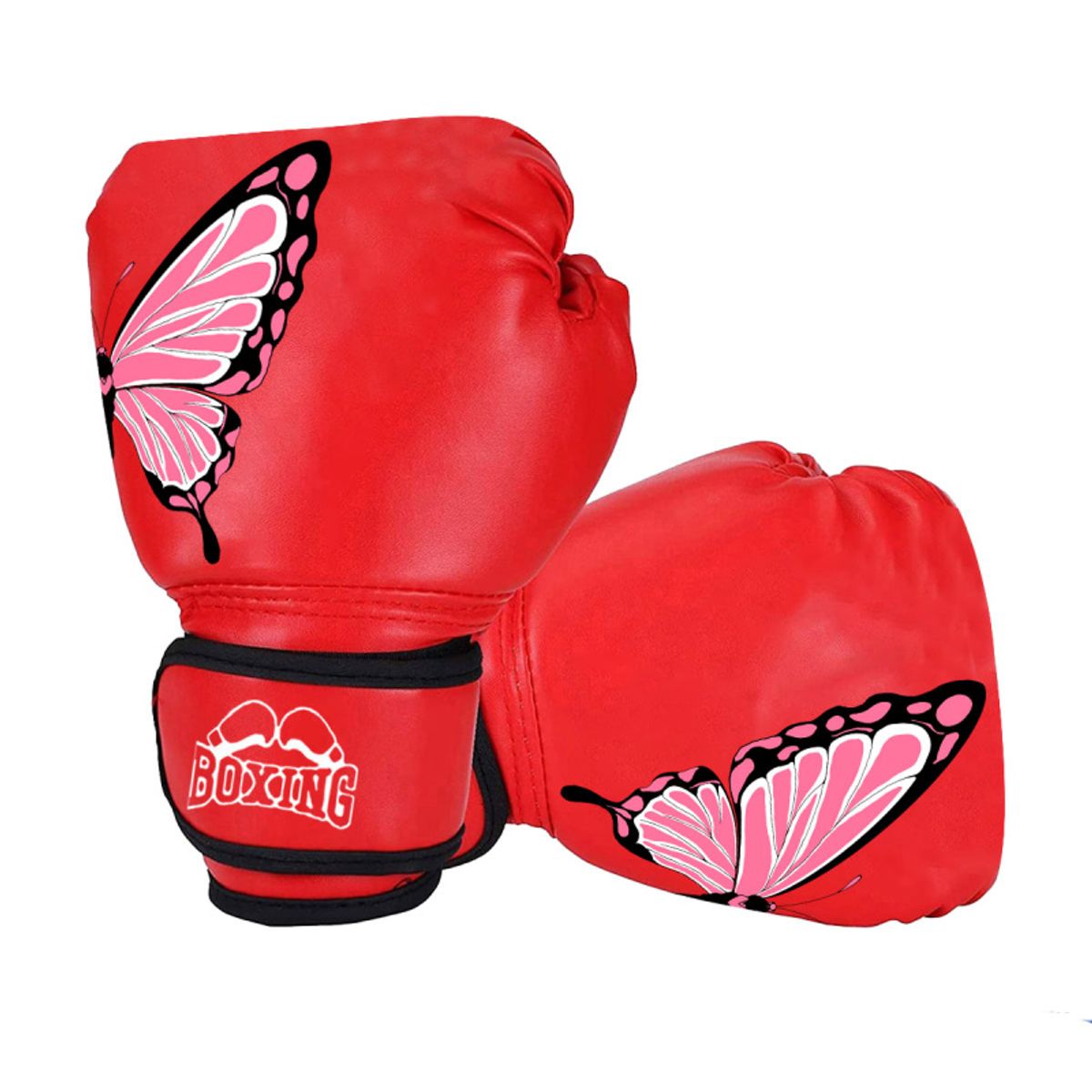 PUREPOWER - 1 par de guantes de Boxeo de cuero Pu para mujeres adolescentes profesionales
