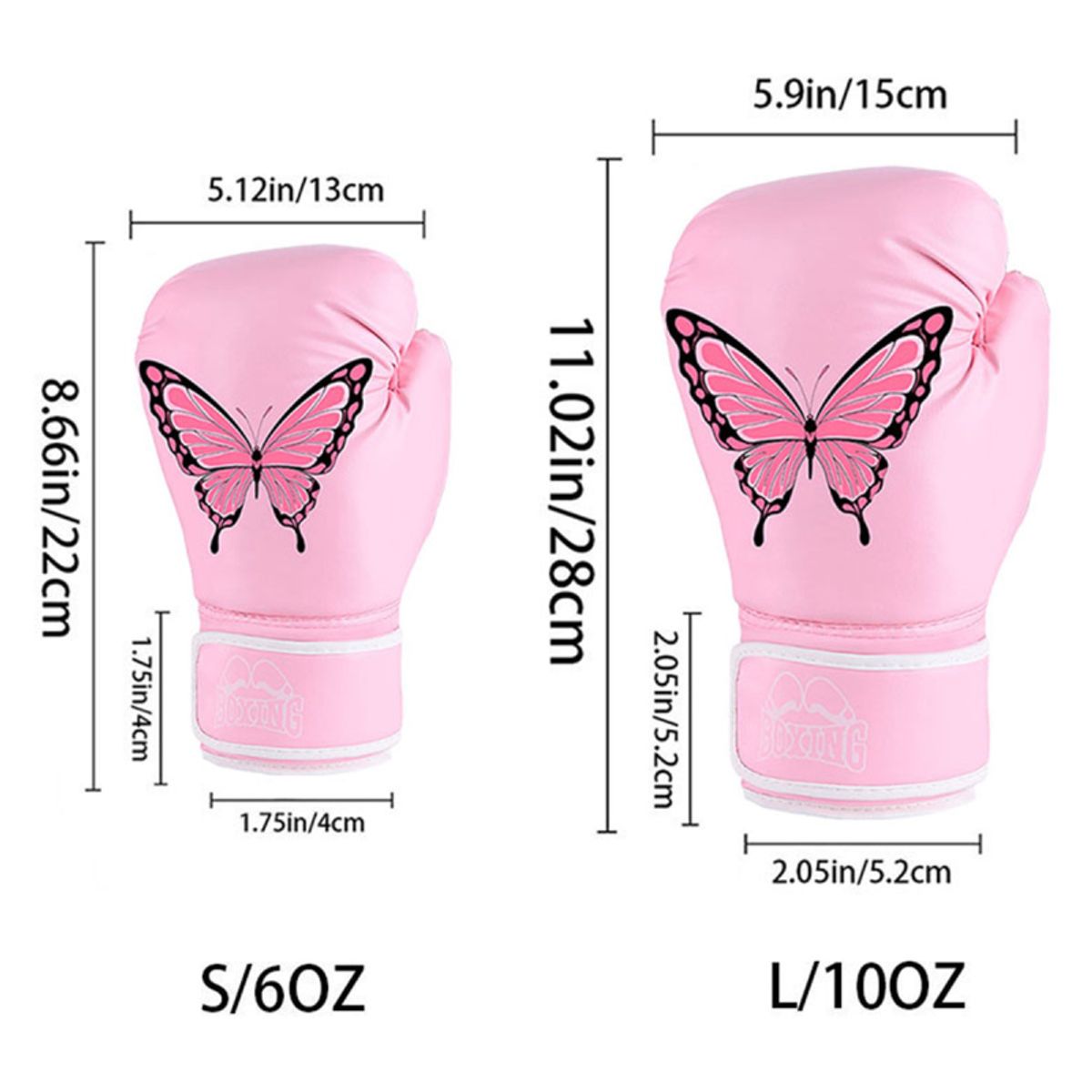 PUREPOWER - 1 par de guantes de Boxeo de cuero Pu para mujeres adolescentes profesionales