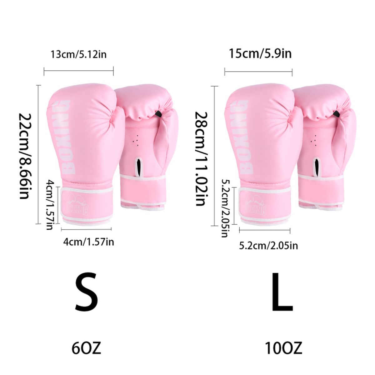 PUREPOWER - 1 par de guantes de Boxeo de cuero Pu para mujeres adolescentes profesionales