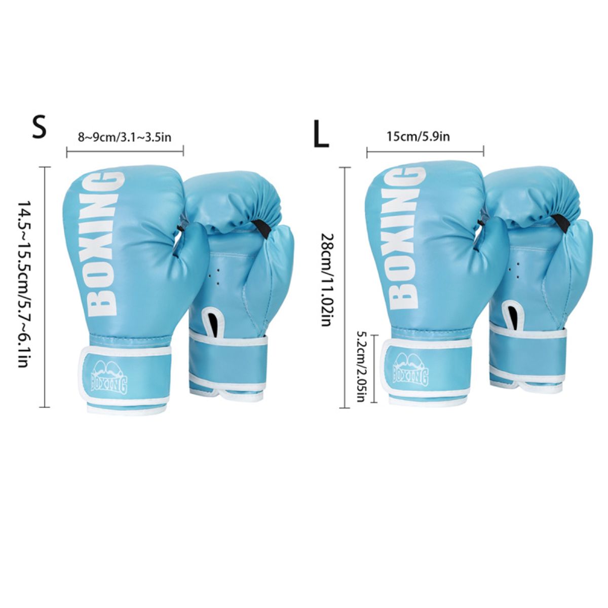 PUREPOWER - 1 par de guantes de Boxeo de cuero Pu para mujeres adolescentes profesionales