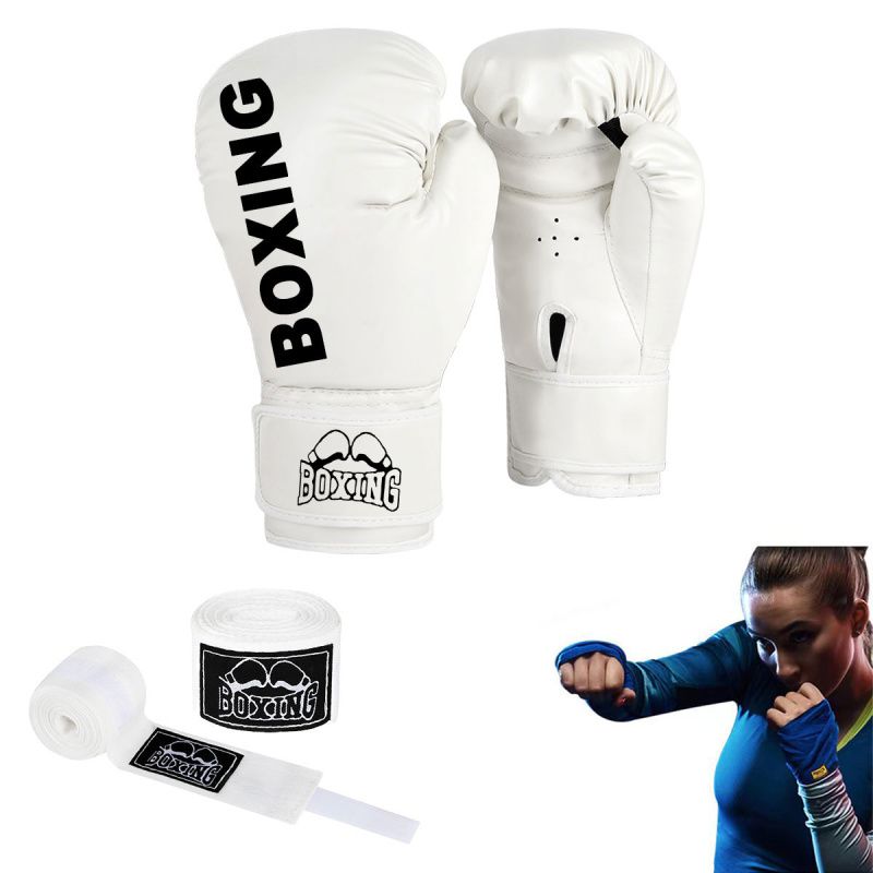 PUREPOWER - 1 par de guantes de Boxeo de cuero Pu para mujeres adolescentes profesionales