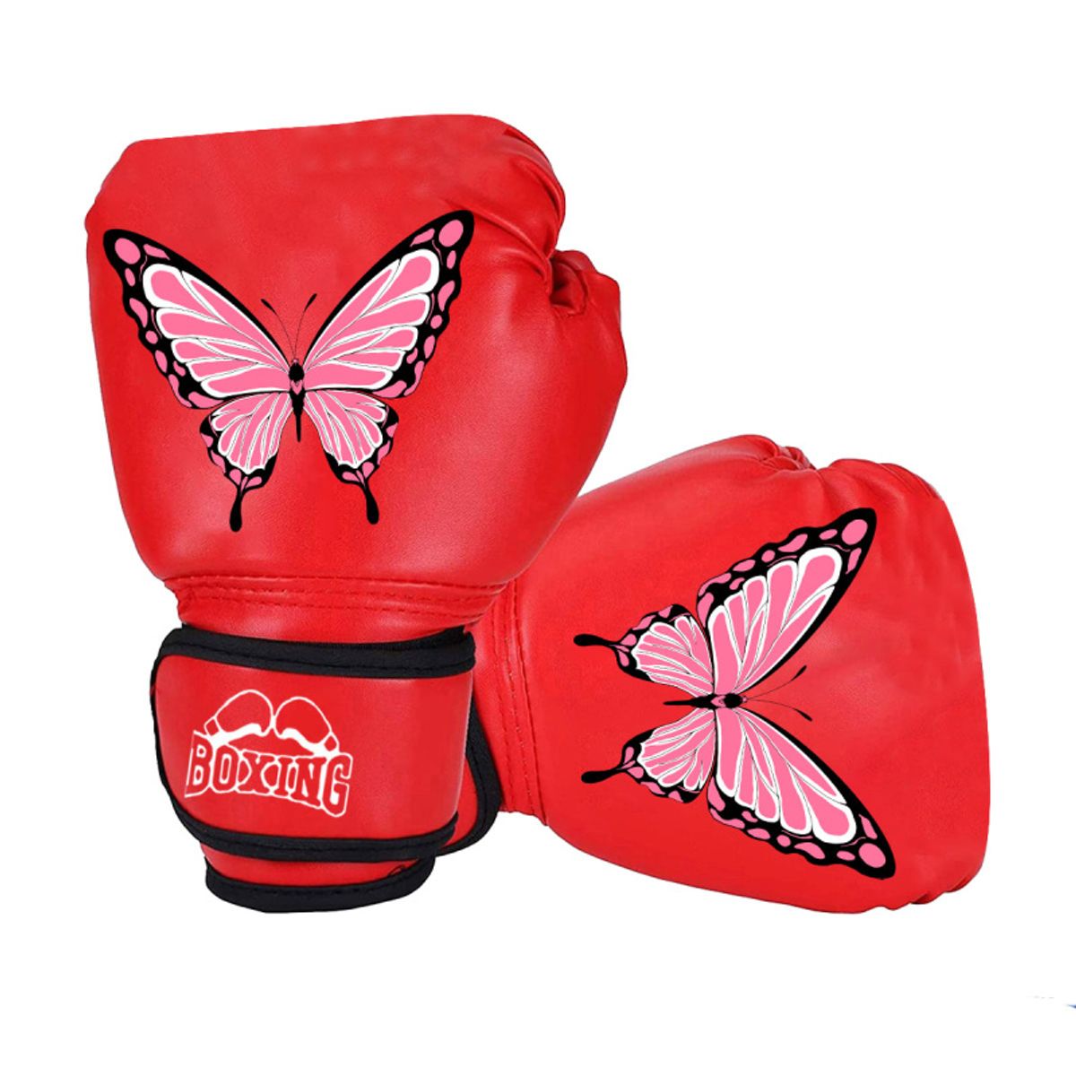 PUREPOWER - 1 par de guantes de Boxeo de cuero Pu para mujeres adolescentes profesionales