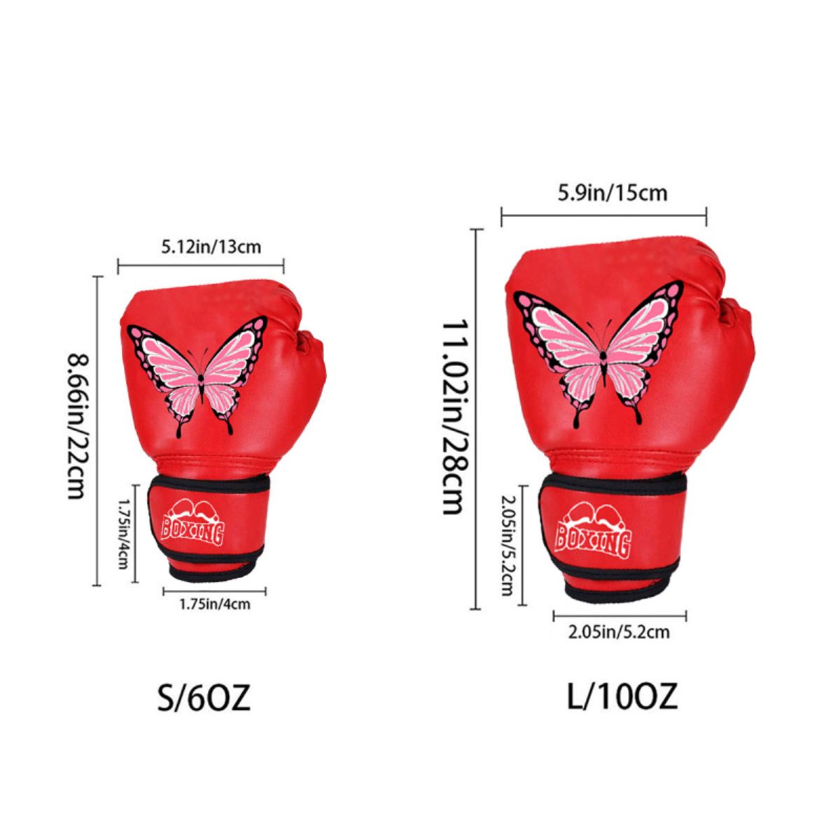 PUREPOWER - 1 par de guantes de Boxeo de cuero Pu para mujeres adolescentes profesionales