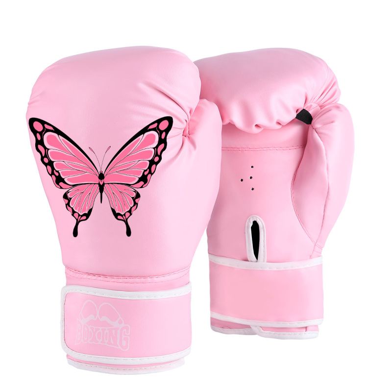 PUREPOWER - 1 par de guantes de Boxeo de cuero Pu para mujeres adolescentes profesionales