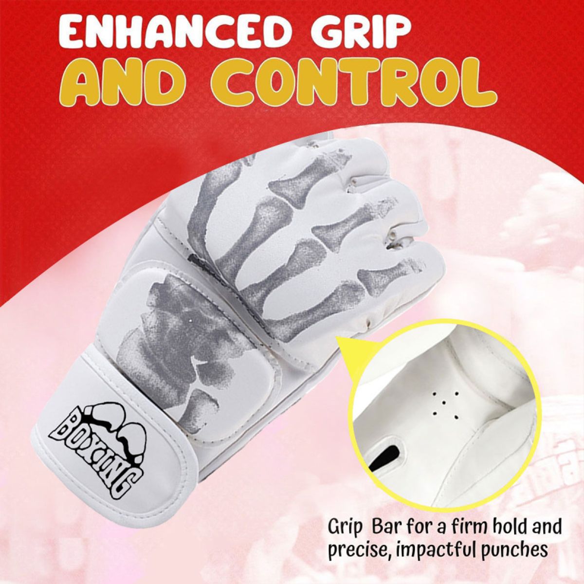 PUREPOWER - Guantes de medio dedo  para entrenamiento de taekwondo