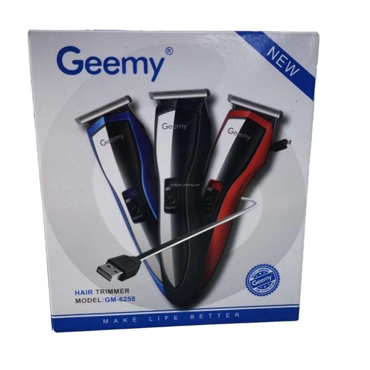 OEM - Maquina Barbera Recargable Usb Gm 6258