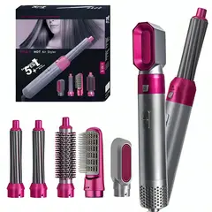 OEM - Rizadora Cepillo Secador 5 En 1 Electrico Multifuncional