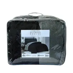 DORAL - Cubrecama sherpa outboss 2 plazas negro