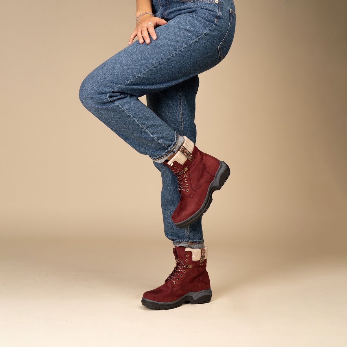 CHINITOWN - Bota Casual Mujer Dunixe Rojo Chinitown