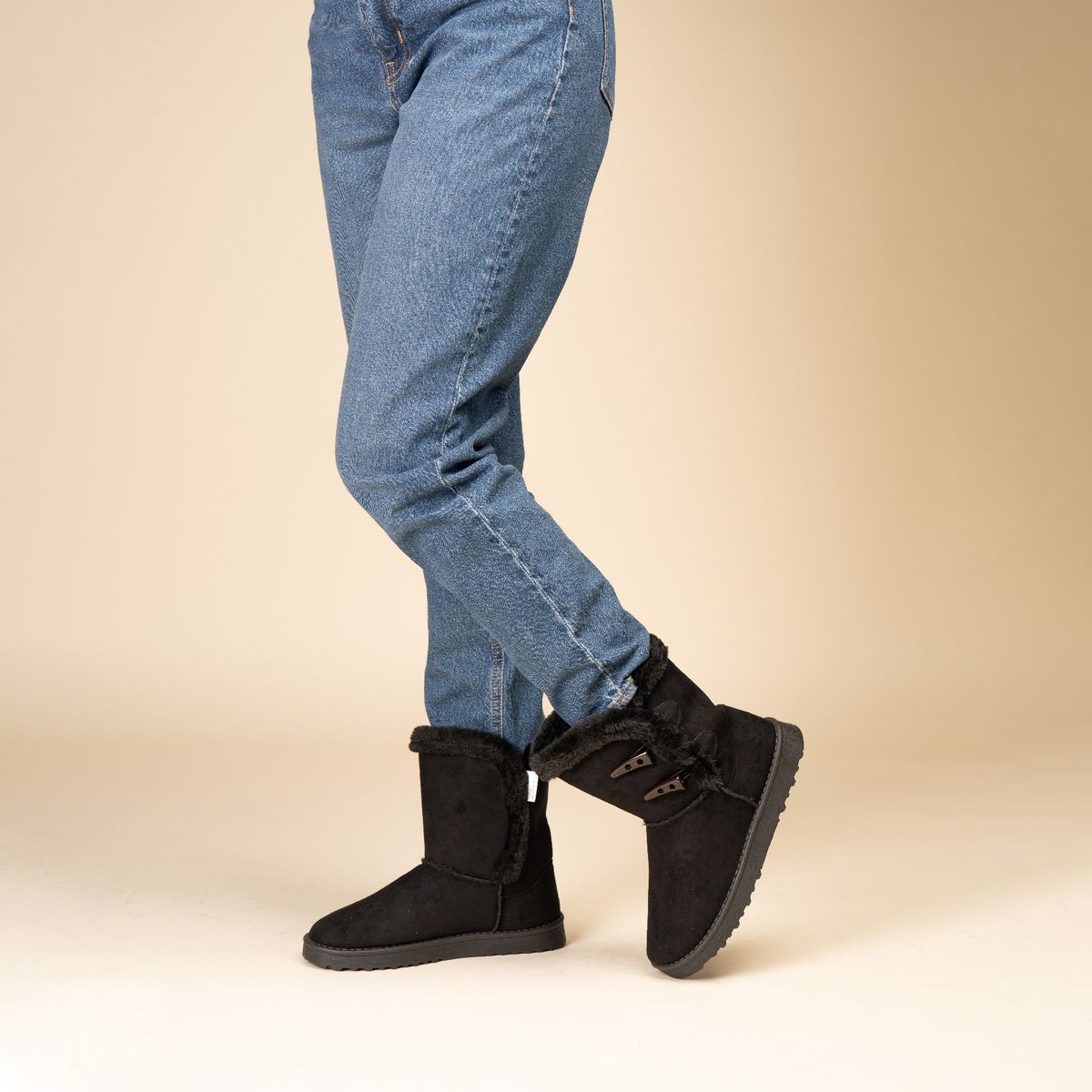 CHINITOWN - Bota Comfy Mujer Magnolia Negro Chinitown