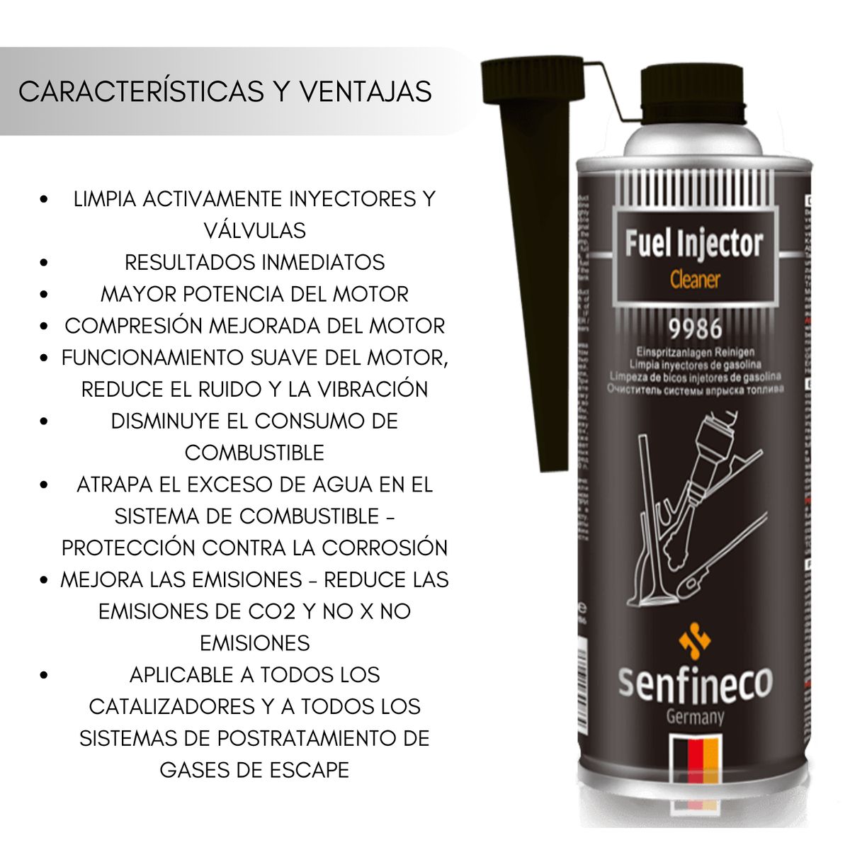 GENERICO - Limpia Inyectores Bencinero Senfineco 300ml X2