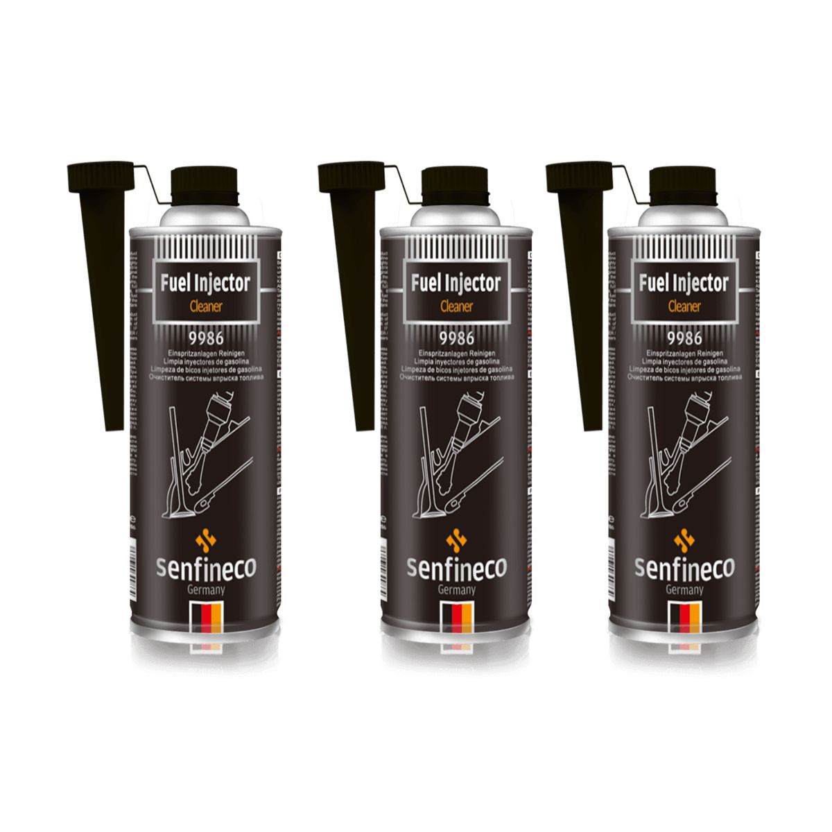 GENERICO - Limpia Inyectores Bencinero Senfineco 300ml x3
