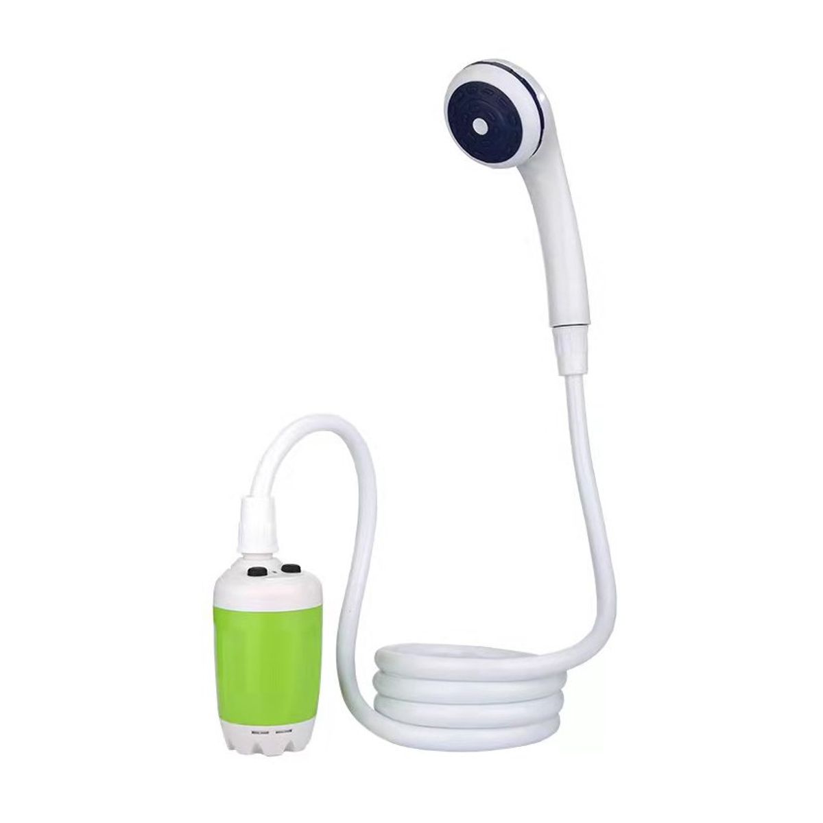 PUREPOWER - Ducha portátil para campamentos recargable - Blanco y verde