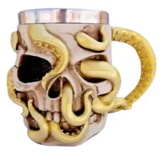 INVENCIBLE - TAZON MUG CALAVERA SNAKE ACERO 420CC AP91