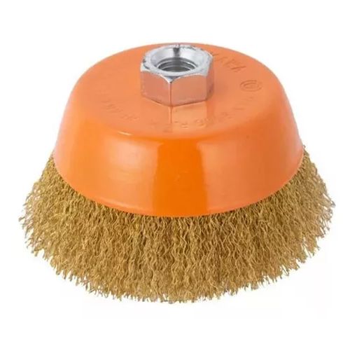 Escobilla De Copa Rizada 100mm Esmeril Mk-0312