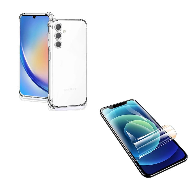 JOIGO - Carcasa Funda Lamina Hidrogel Transparente Para Samsung A56 5G
