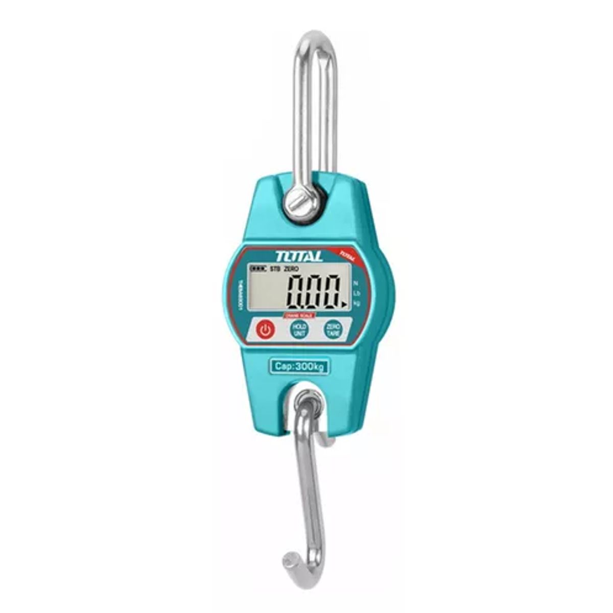 TOTAL TOOLS - Balanza Colgante Gancho Digital Portátil 300kg Total