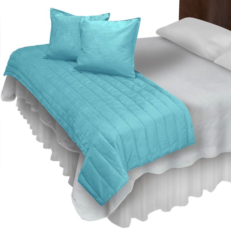 MALLORCA - Piecera Con Fundas Sk Velvet Aqua Reversible