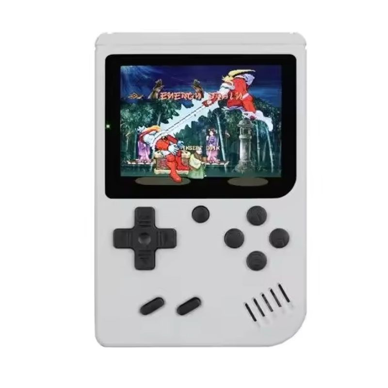 GENERICO - Mini Consola de Videojuegos Portátil GC26 de 400 Juegos Color Blanco