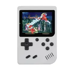 GENERICO - Mini Consola de Videojuegos Portátil GC26 de 400 Juegos Color Blanco