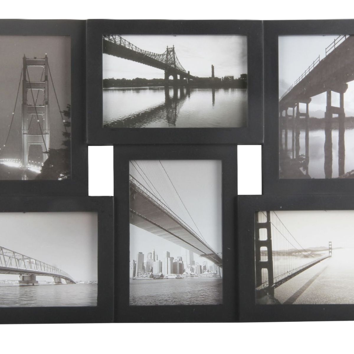 RONDA - Marco Collage 6PCS Negro 46x29 cm