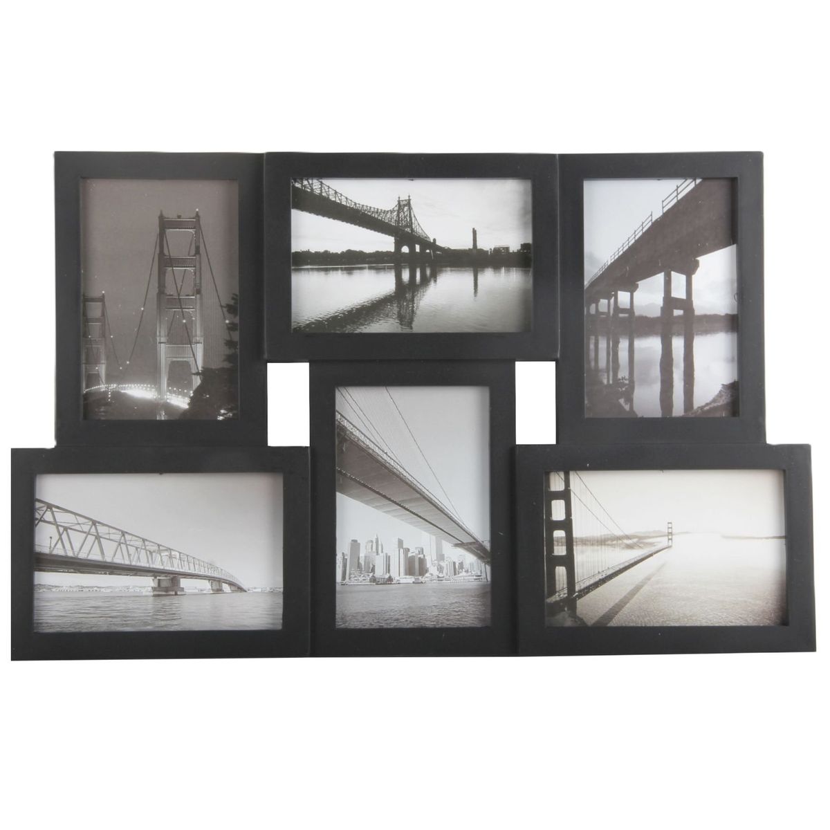 RONDA - Marco Collage 6PCS Negro 46x29 cm