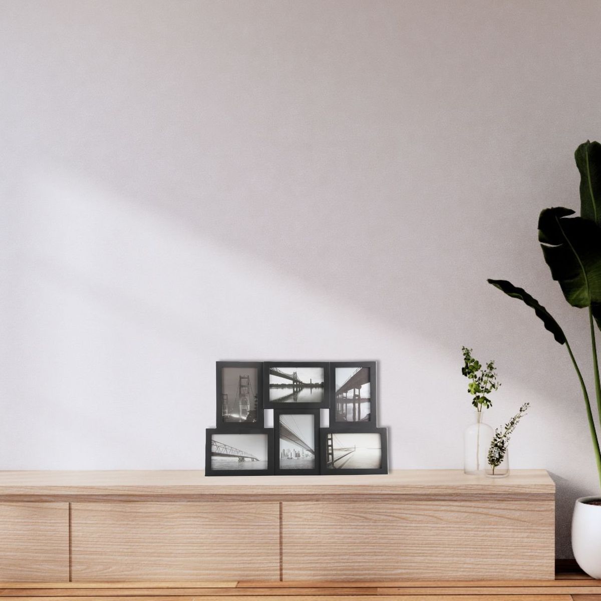 RONDA - Marco Collage 6PCS Negro 46x29 cm