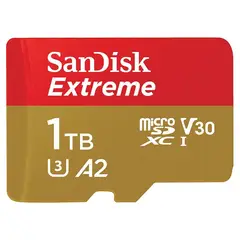 SANDISK - Tarjeta MicroSD 1TB Extreme UHS-I U3 A2 Adaptador SD