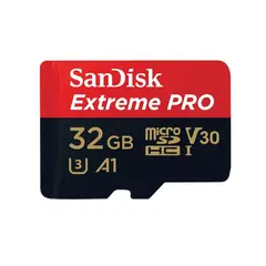 SANDISK - Tarjeta MicroSD 32GB Extreme Pro UHS-I U3 A2 Adaptador SD