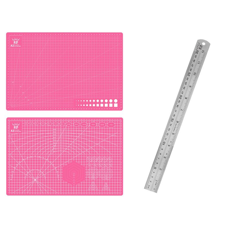 RD - Base Salvacorte Tabla Mat A3 Rd 30x45cm + Regla Acero 30cm R