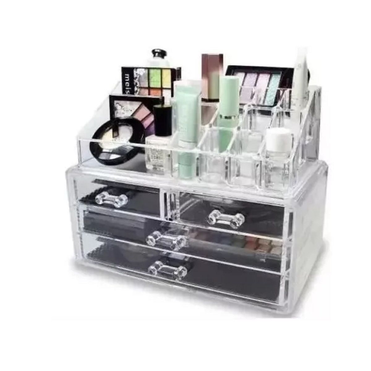 GENERICO - Organizador De Maquillaje Cosmetiquero Joyero  Espejo