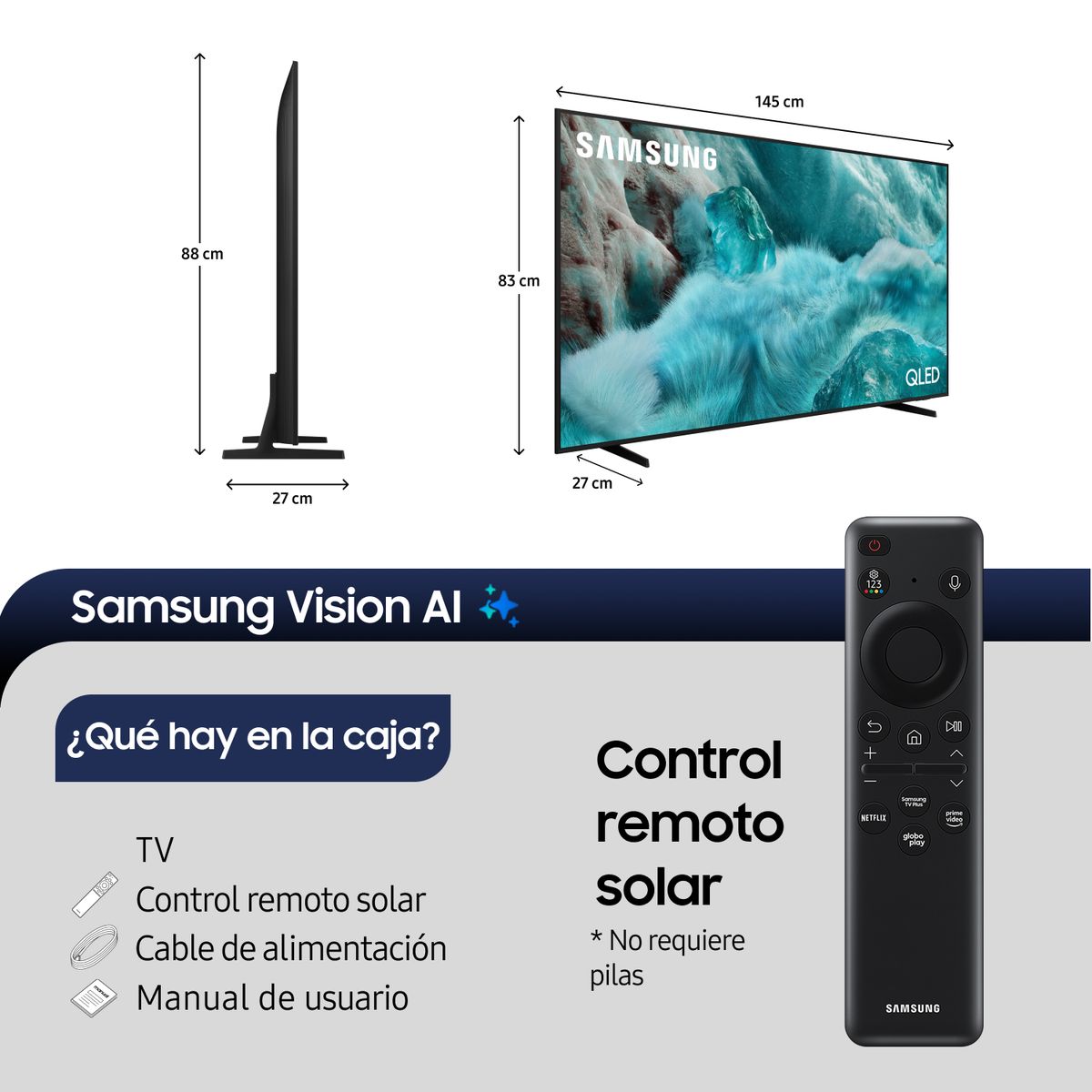 SAMSUNG - 65 QLED Q7FA 4K Vision AI Smart TV 2025