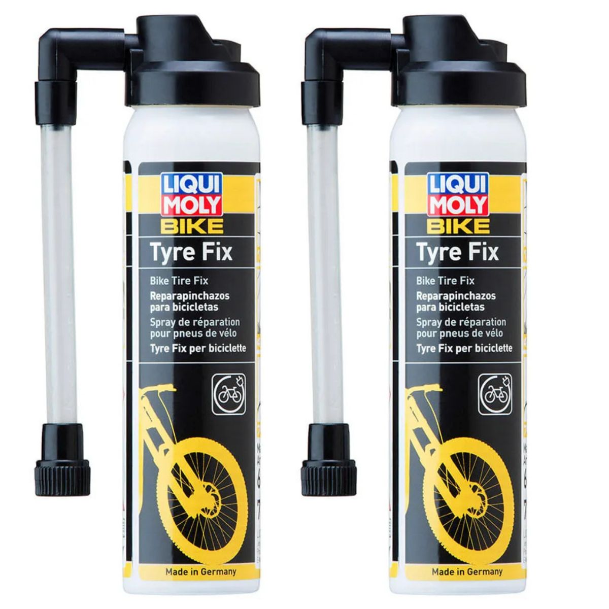 LIQUI MOLY - Sellador De Neumaticos Liqui Moly Bike Tyre Fix 75ml X2