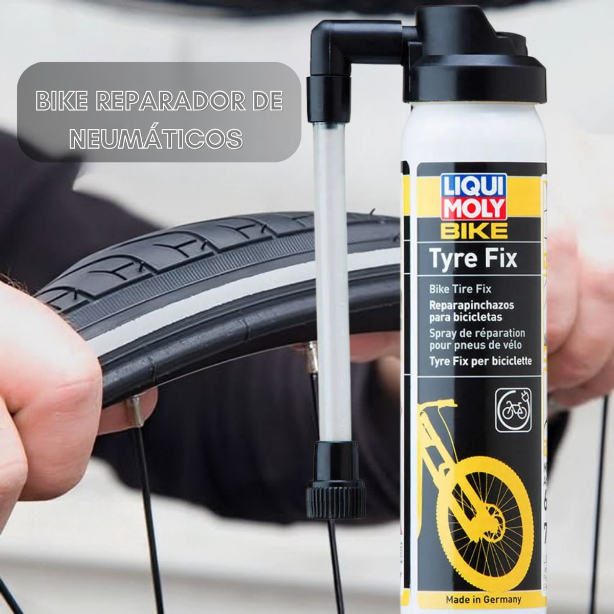 LIQUI MOLY - Sellador De Neumaticos Liqui Moly Bike Tyre Fix 75ml X2