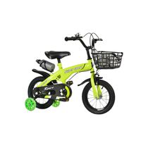 Bicicleta Aro 12 con Cesta, Ruedas y Botellón de Agua Verde