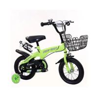 Bicicleta Aro 16 con Cesta, Ruedas y Botellón de Agua Verde