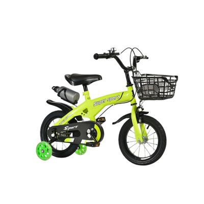 Imagen 2 del producto Bicicleta Aro 16 con Cesta, Ruedas y Botellón de Agua Verde