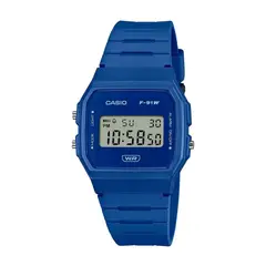 CASIO - Reloj F-91WB-2A1DF Unisexo Digital