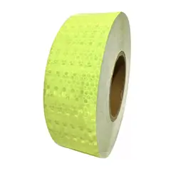 GENERICO - Cinta Reflectante Verde limón 5 cm x 25 mts