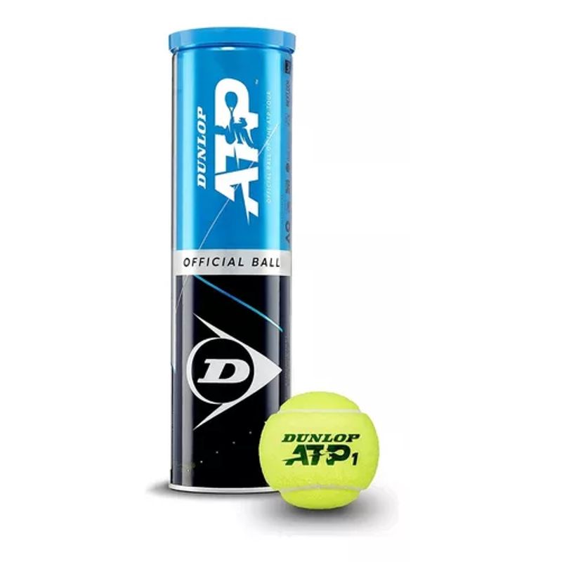 GENERICO - Tarro de pelotas de tenis Dunlop ATP oficial x4 ITF