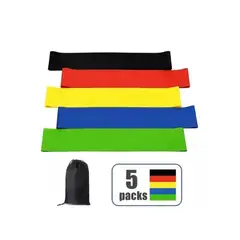 GENERICO - Set de 5 bandas elásticas de resistencia para ejercicio y entrenamiento Betensh