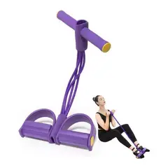 GENERICO - Ligas de resistencia para piernas bandas de pedal color rosado