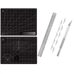 RD - Base Tabla Salvacorte A2 45x60cm + Regla 40cm + Bisturí N