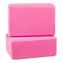 GENERICO - Ladrillo de yoga cubo de goma EVA bloque para Pilates pack de 2