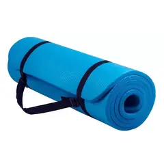 GENERICO - Colchoneta de yoga mat para pilates 15 mm con correa y bolso transporte