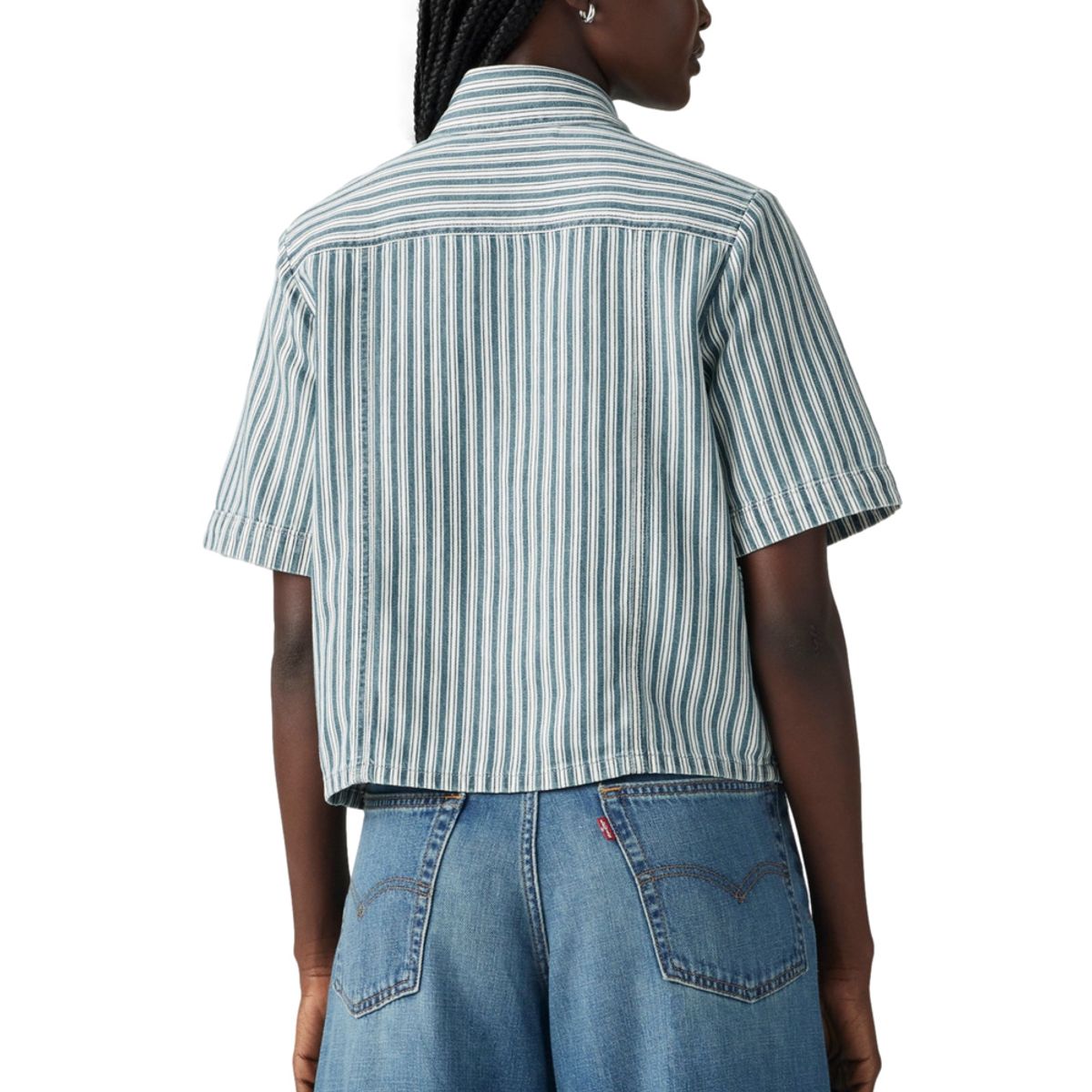 LEVIS - Camisa Mujer Rinoa Camp Shirt Celeste Levis