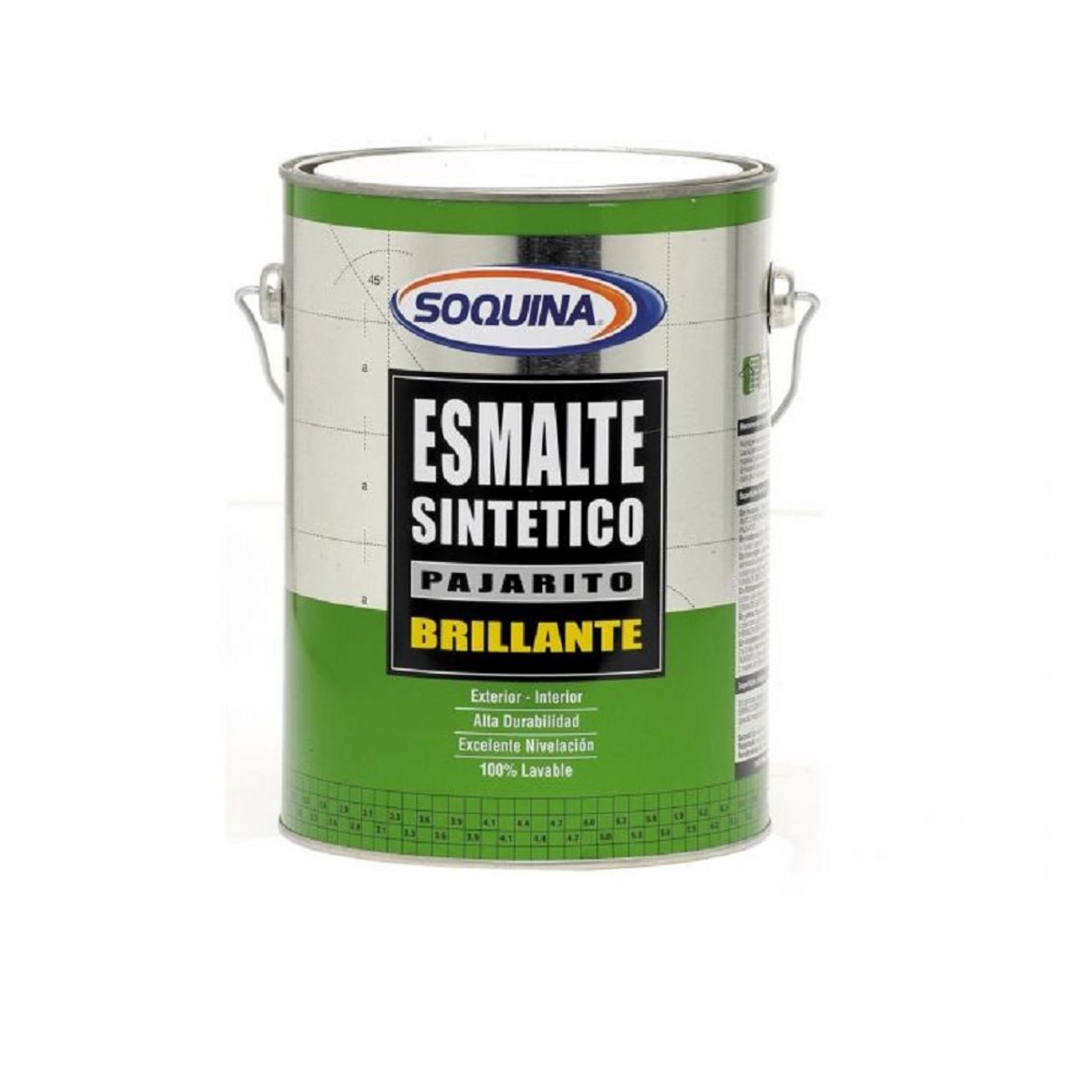 SOQUINA - ESMALTE SINTETICO PAJARITO BRILLANTE COLOR AZUL PACIFICO GL