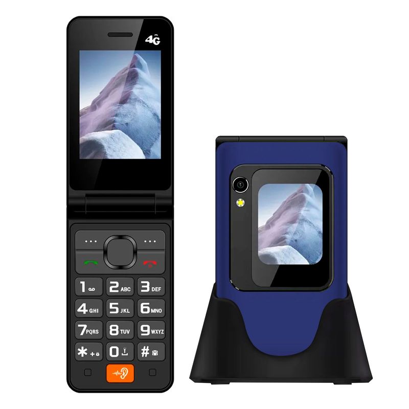 TECNOLAB - Telefono Celular Adulto Mayor DualSim 2.8 Pulgada TL705 Azul