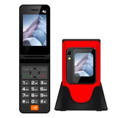 TECNOLAB - Telefono Celular Adulto Mayor DualSim 2.8 Pulgada TL705 Rojo